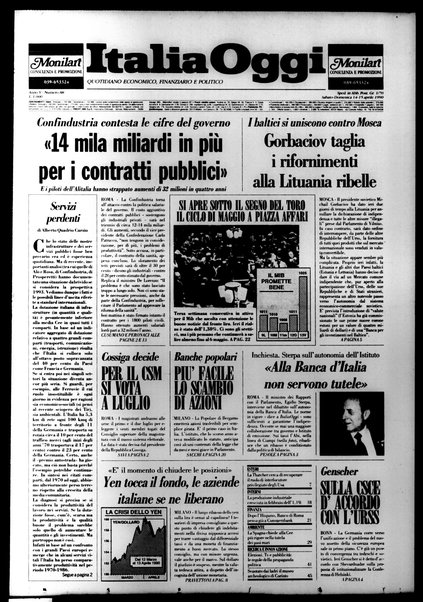 Italia oggi : quotidiano di economia finanza e politica